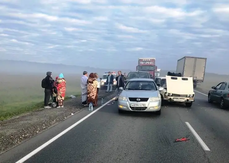 В Омске из-за задымленности произошло массовое ДТП