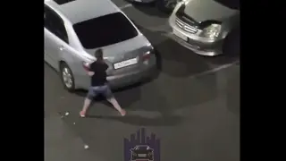 В Красноярске на улицы Елены Стасовой разъяренная девушка повредила автомобиль 