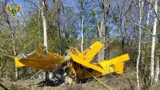 В Красноярском крае разбился легкомоторный самолёт