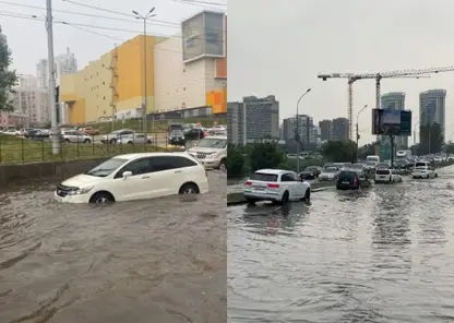 Новосибирцы оказались в водной ловушке из-за ливня