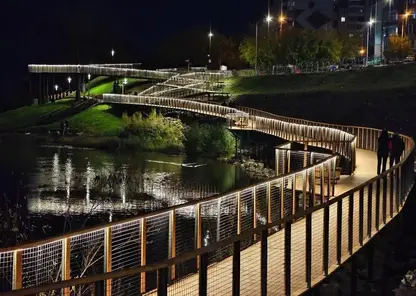 Новая набережная у Октябрьского моста открылась для красноярцев