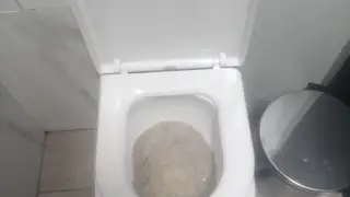 Юный вандал с бумагой атакует бесплатные туалеты в Красноярске