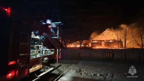 Школа сгорела в Иркутской области