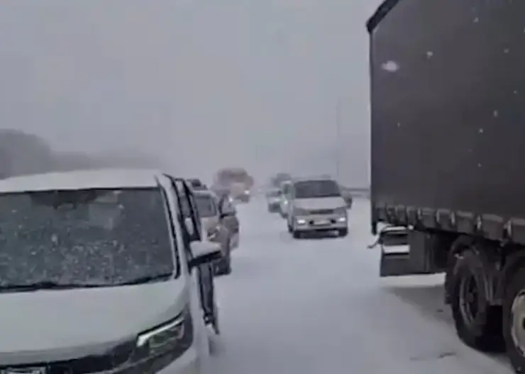 Мартовский снегопад парализовал Уссурийск: массовые аварии, перекрытые трассы и 9-балльные пробки