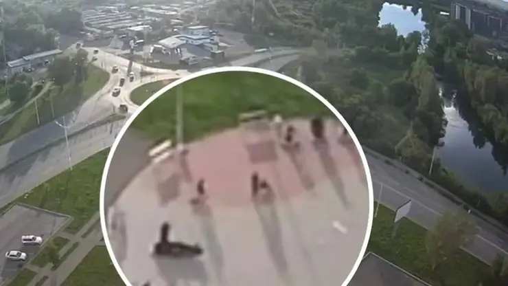 Самокатчика, сбившего пятилетнего ребенка, разыскивают в Абакане (видео)