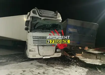 В Алтайском крае в ДТП на железнодорожном переезде погиб водитель КамАЗа