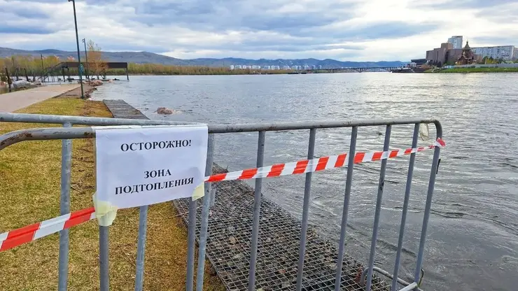 Енисей отступает? Уровень воды в Красноярске снизился на 2 см