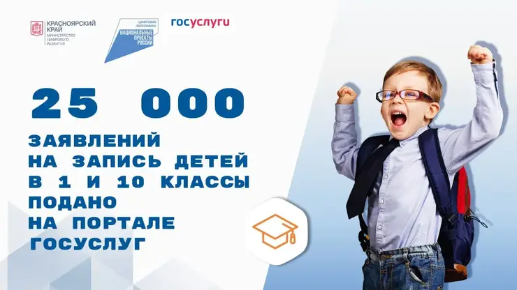 Жители Красноярского края предпочитают записывать детей в школу онлайн, а не ходить туда лично