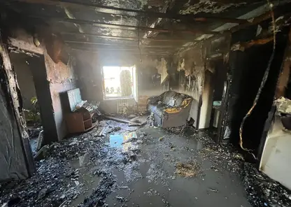 В Красноярском крае восьмилетний ребенок погиб во время пожара в частном доме