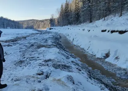 Река в Зеленогорске окрасилась в рыжий цвет