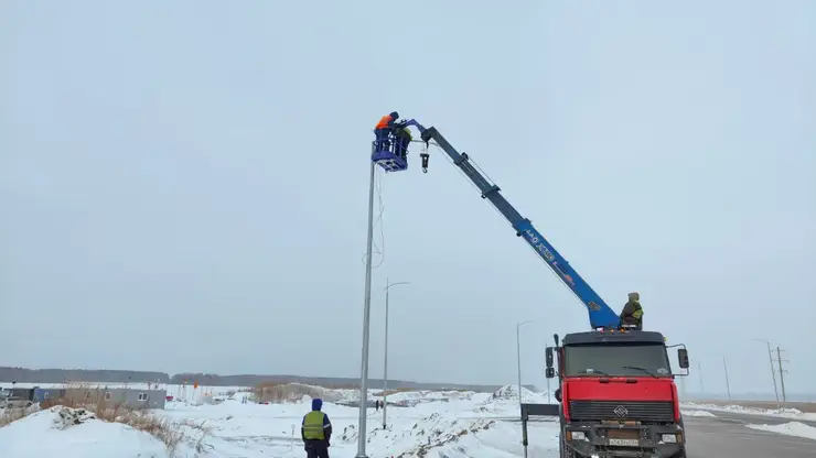 36 километров освещения установят на дорогах Красноярского края в этом сезоне