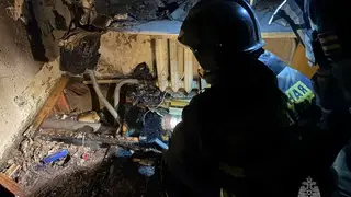 11 человек спасли при пожаре в Норильске