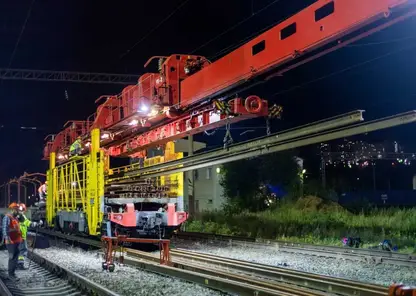 Железнодорожные пути на станции Красноярск укрепляют для проходки метро