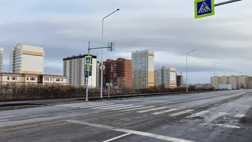 В Красноярске построили четыре дороги и пешеходный мост