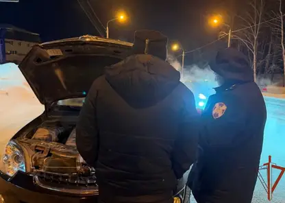 В Томске офицер Росгвардии спас семью, застрявшую в машине при −33 °C