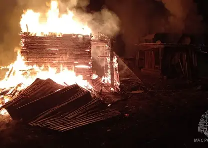 Два человека пострадали при сильном пожаре в Красноярском крае