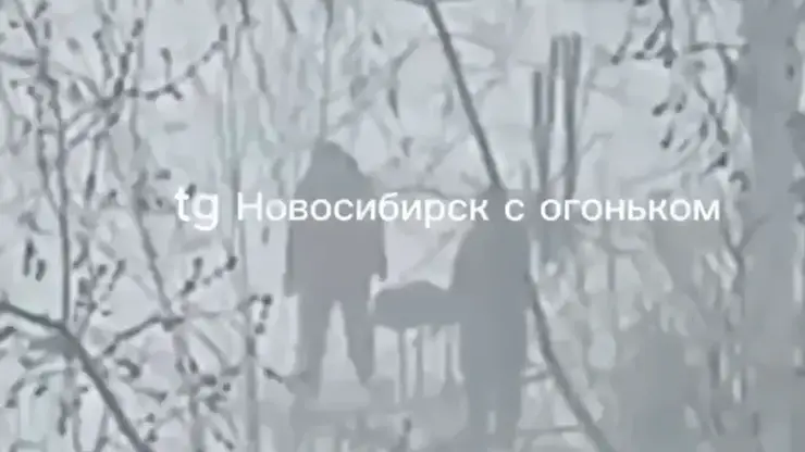 Новосибирцы жарили шашлыки в метель и штормовой ветер