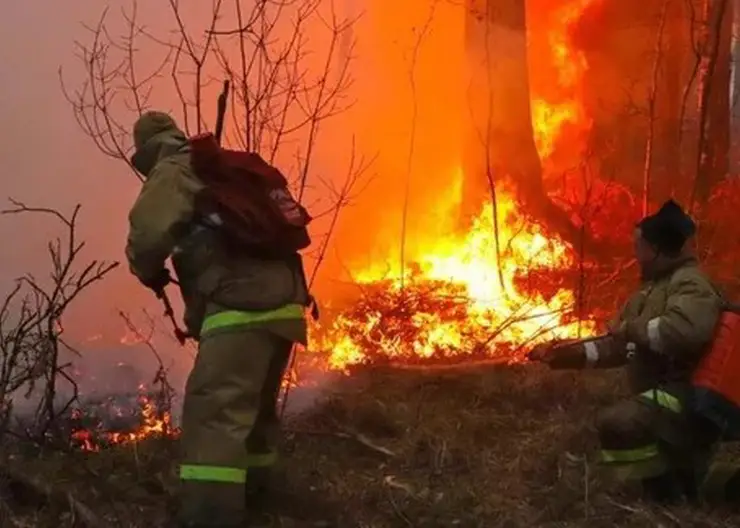 В Красноярском крае горит деревня Подкаменка