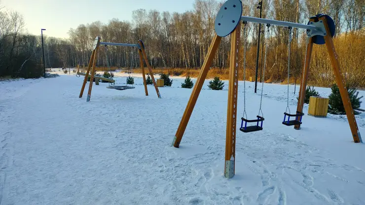 В Красноярском крае открылся обновлённый парк с подвесными тропами и велодорожками