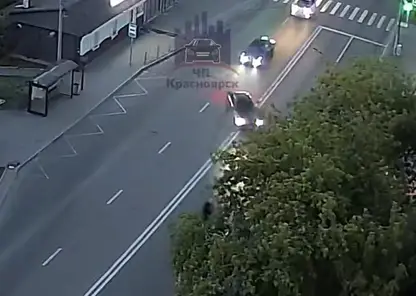 В Красноярске произошла авария с участием мотоциклиста и легкового автомобиля