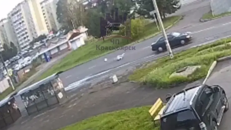 Женщину сбили на пешеходном переходе в Железногорске (видео)