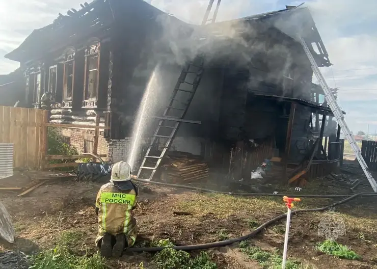 Два ребенка пострадали при пожаре в доме-памятнике в Красноярском крае