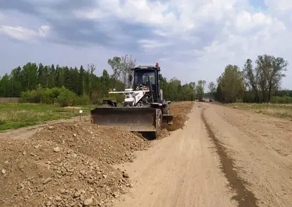 В Емельяновском районе стартовал ремонт дороги Частоостровское – Барабаново