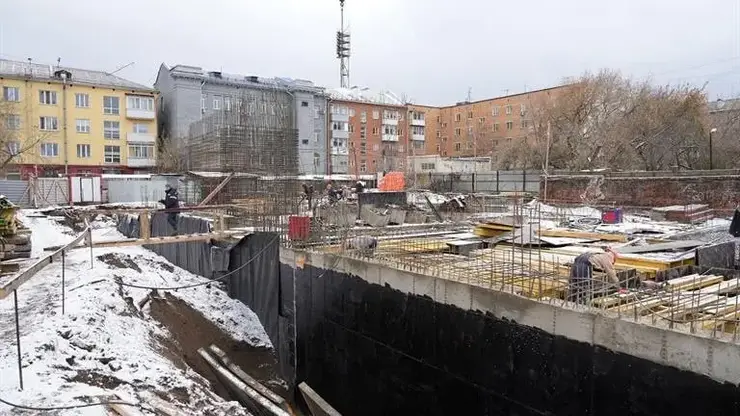 В будущем «Суриков-центре» в Красноярске начали строить первый этаж