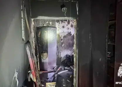 В Новокузнецке из горящей девятиэтажки спасли 9 человек, включая ребёнка