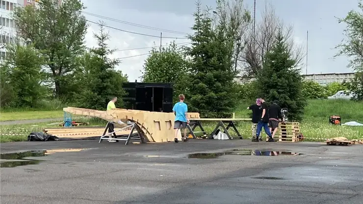 В Красноярске реконструируют популярный скейт-парк