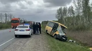 Автобус с детьми попал в ДТП на трассе в Омской области: погиб 12-летний мальчик