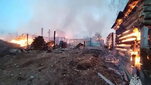 Пожар уничтожил 16 домов в селе Томской области