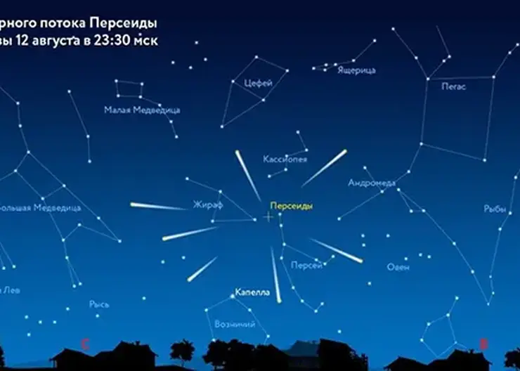 Над Красноярском в августе ожидается главный звездопад лета