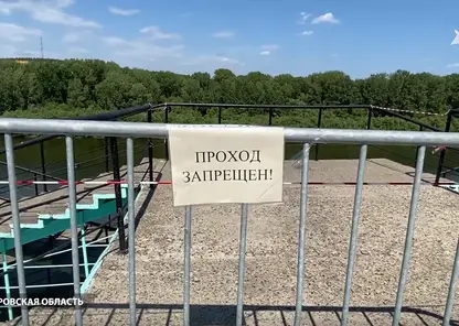 На набережной в Кемерово заблокировали аварийные лестницы