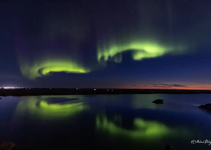 Норильский фотограф показал полярное сияние