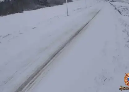 На трассе Красноярского края из-за непогоды ввели ограничение движения