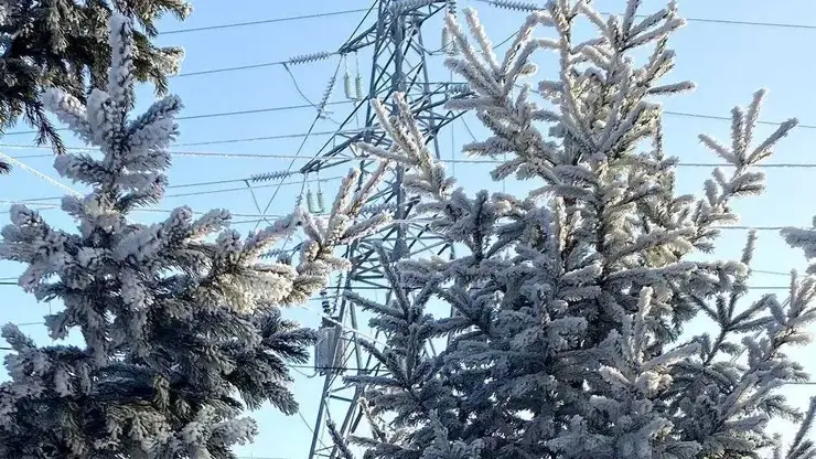 Энергетики перешли на усиленный режим работы в Красноярском крае в сильные морозы