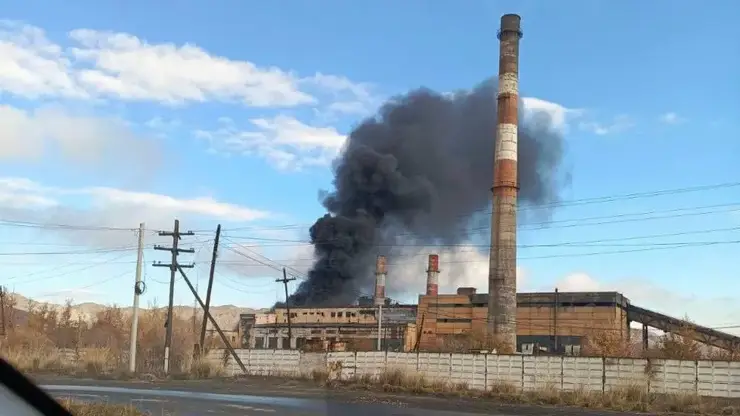 Пожар произошел на ТЭЦ в Туве