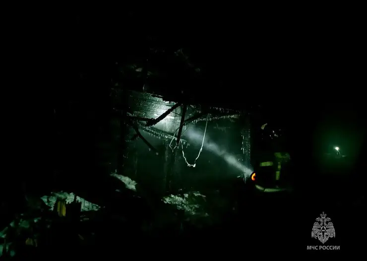 Женщина погибла при пожаре в Красноярском крае