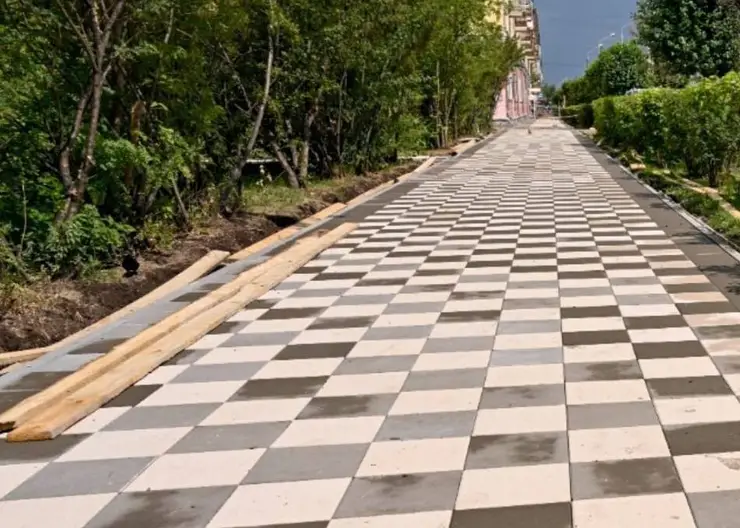 Благоустройство пешеходного пространства вдоль улицы Вавилова завершат до конца августа