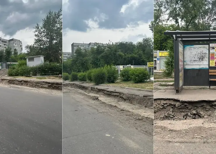 «Промстрой» ремонтирует трамвайные пути в Красноярске с нарушениями