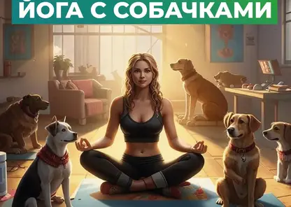 В Красноярске при поддержке центра «доброе дело» пройдет йога с собаками