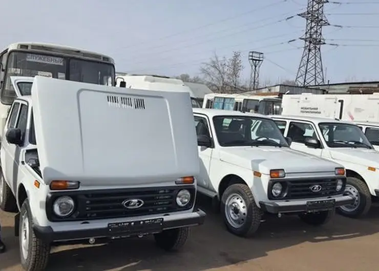 В Красноярск пришла очередная партия автомобилей для сельских поселений