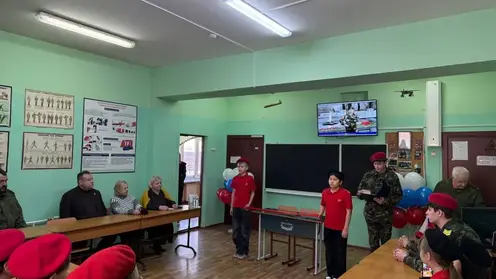 В Красноярске открыли Парту Героя в школе №39