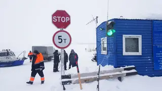 В Красноярском крае открылась ледовая переправа через Ангару