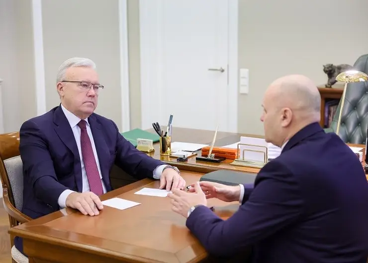 Губернатор Александр Усс обсудил с Владиславом Логиновым развитие Красноярска в 2023 году