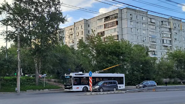 В Красноярске троллейбусы продлят до Солнечного