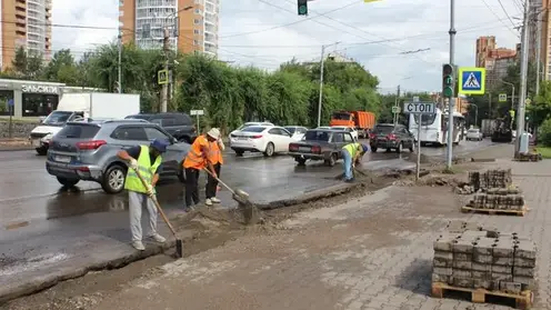 Улицу Киренского в Красноярске марафетят. Дорожное движение там оптимизируют