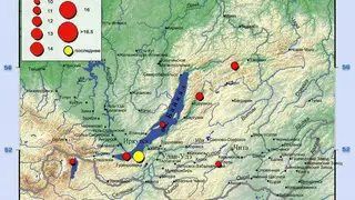 В Иркутской области 11 ноября произошло землетрясение магнитудой 5,1