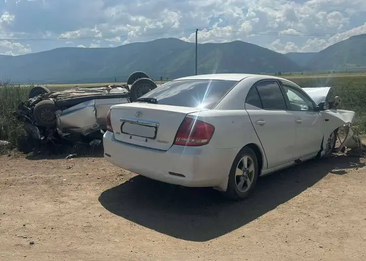В Тыве у озера столкнулись две легковушки, пострадали 4 человека